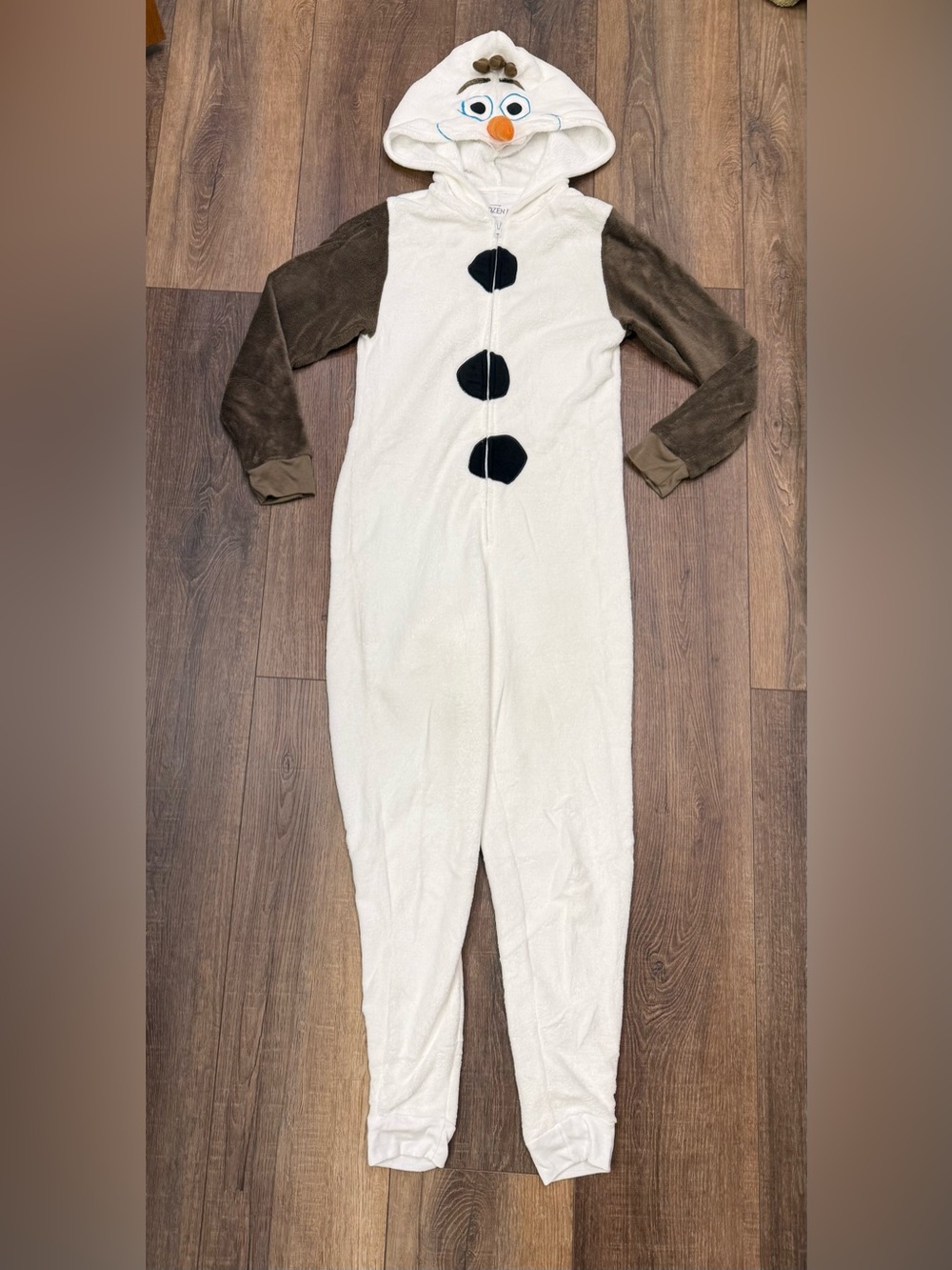 Olaf frozen Women’s costume onesie small Halloween
